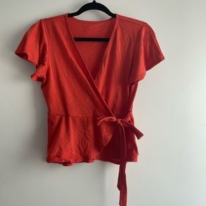 Wrap Peplum Top